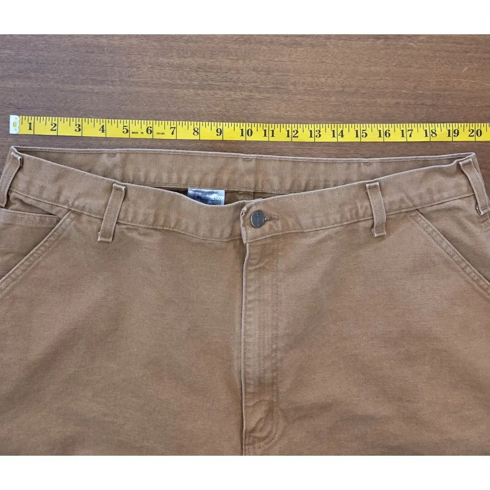 mens carhartt Utility pants Loose Original Fit 40x31 Brown 42x33 Canvas‎